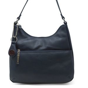 Giani Bernini - Nappa Leather Hobo Bag - NWT - Navy/Silver